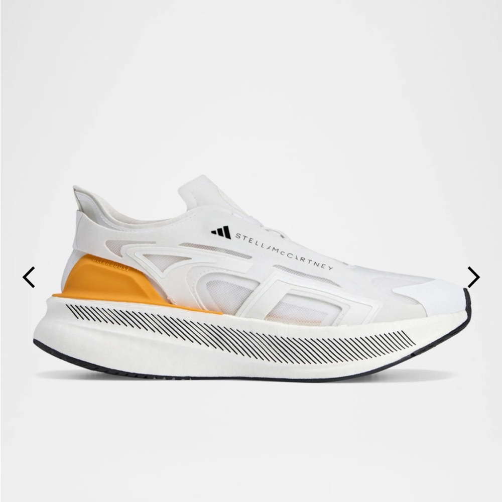 Adidas Stella McCartney White and Orange Trainers